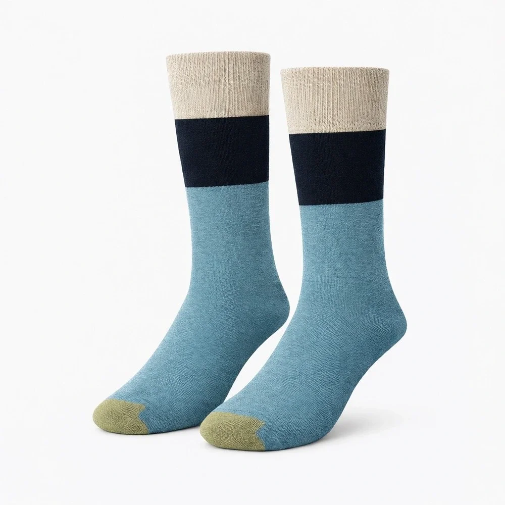 Goldtoe Edition Mens Crew Dress Socks 3 Pair Pack Colorblock NEW